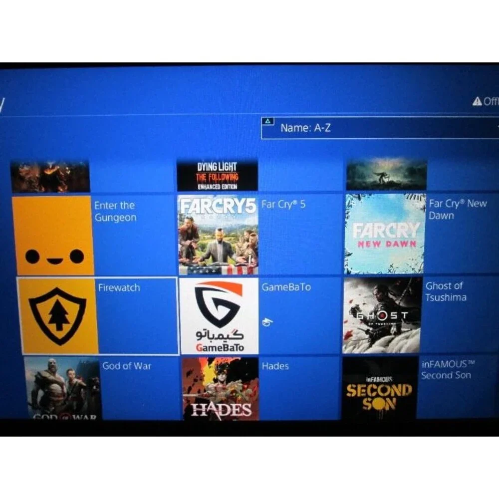 Ps4 Playstation 4 Gold Limited Edition With 60+Games Upgraded 1TB Fire Cuda